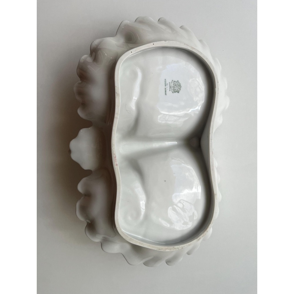 West Germany Vintage Double Leaf Relish/Snack dish - Picture 5 of 7